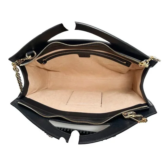 Gucci Ophidia Cut Out Suede & Leather Top Handle/ Shoulder - Picture 7 of 10